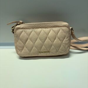 Vera Bradley Quilted leather Pale Pink Crossbody Bag